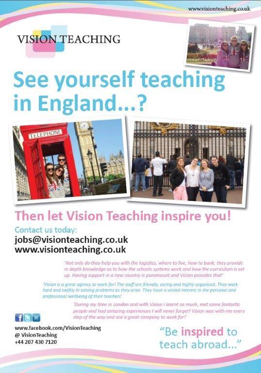 Interested in Teaching in the UK? Vision Teaching can Help! — EducationHQ